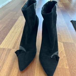 Patrizia Pepe leather heeled booties